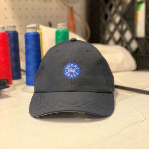 front of hat